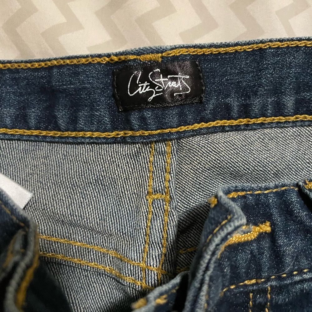 City streets Blue jeans
